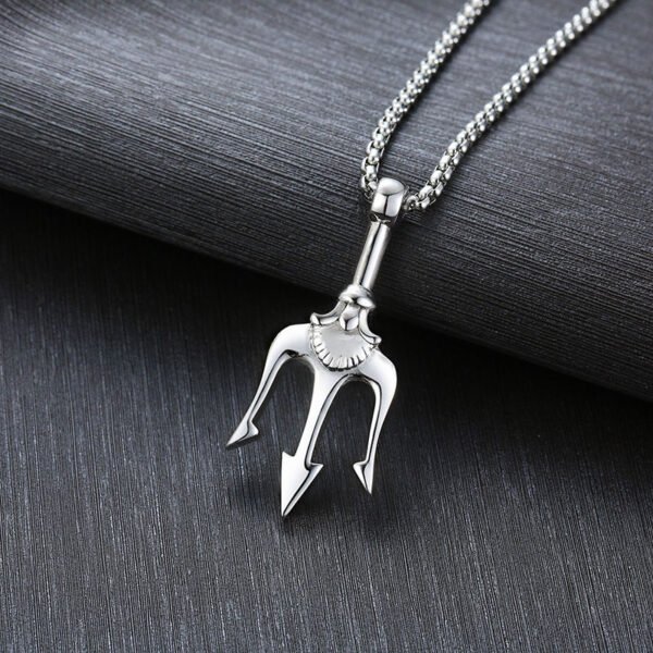 Neptune's Trident Harpoon Pendant Necklace Jewelry