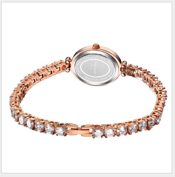Light luxury diamond quartz watch
