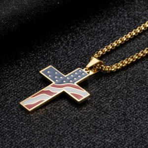1482304686209.jpg USA Flag Cross Necklace