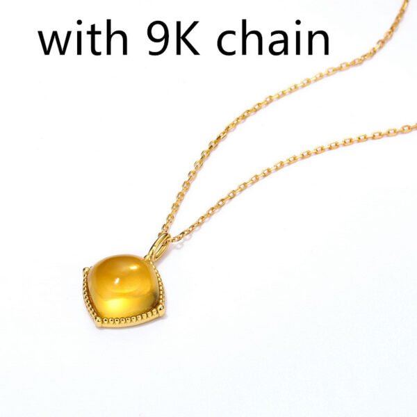 Citrine Geometric Pendant Women's Minority Jewelry