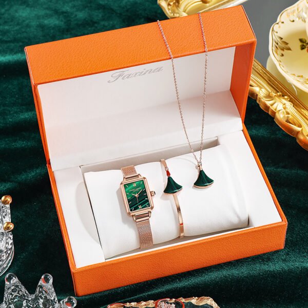 Watch Bracelet Necklace Set Box