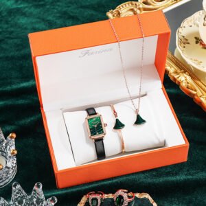 Watch Bracelet Necklace Set Box