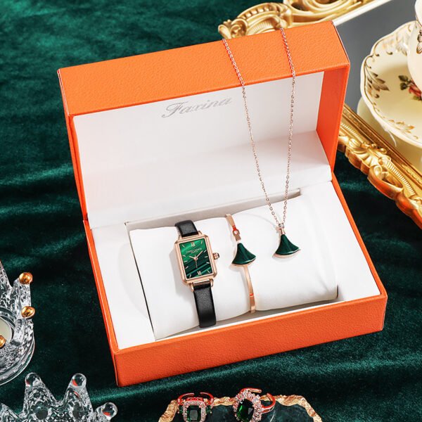 Watch Bracelet Necklace Set Box