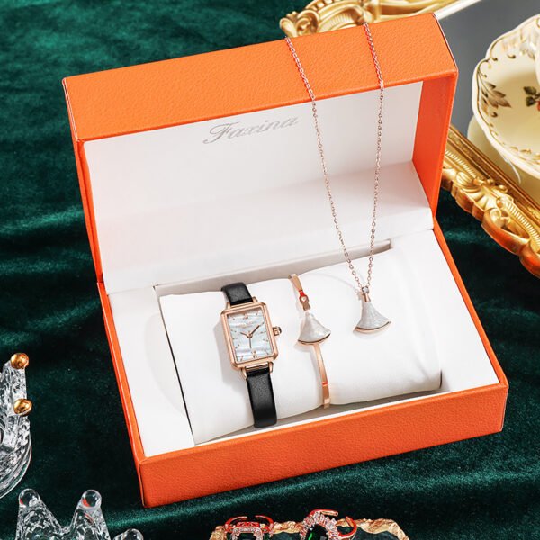 Watch Bracelet Necklace Set Box