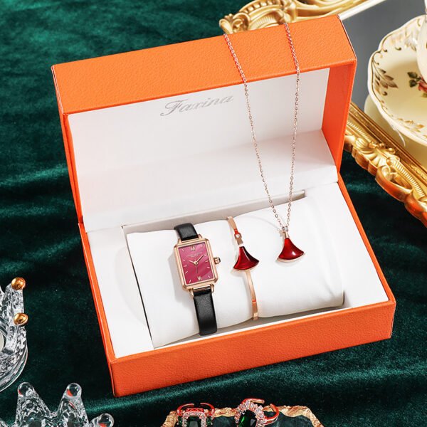 Watch Bracelet Necklace Set Box