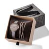Drawer Box Crystal Bracelet Watch Set
