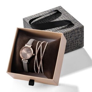 Drawer Box Crystal Bracelet Watch Set