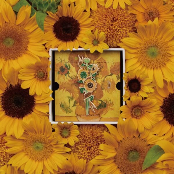 Designer Original Sunflower Brooch