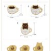 Coffee Cat Designer Brooch
