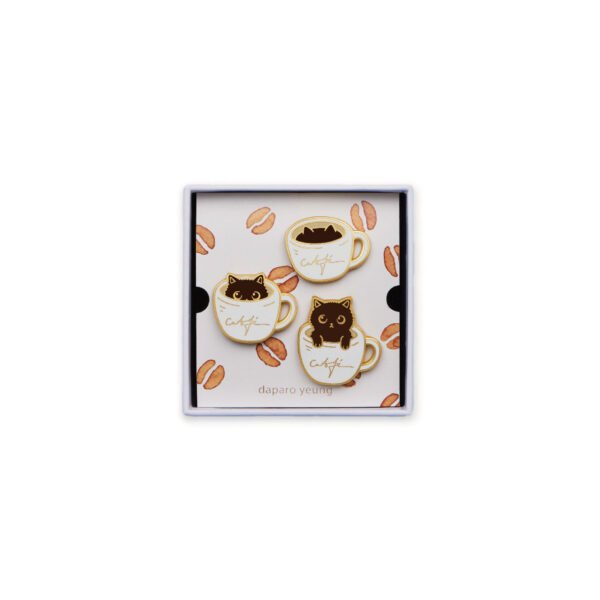 Coffee Cat Designer Brooch