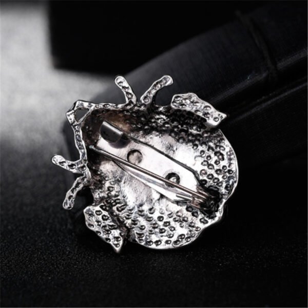 1619340590318.jpg Antique Silver Ladybug Rhinestone Brooch