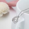 S925 Sterling Silver Beating Heart Necklace
