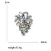 Fashion Creative Alloy Grape Brooch