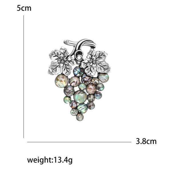 Fashion Creative Alloy Grape Brooch