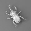 S925 Sterling Silver Beetle Brooch