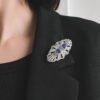 1d6f2b15-1bfd-4db5-9e5c-de677c57fe3a.jpg Tansang Blue 925 Sterling Silver Brooch