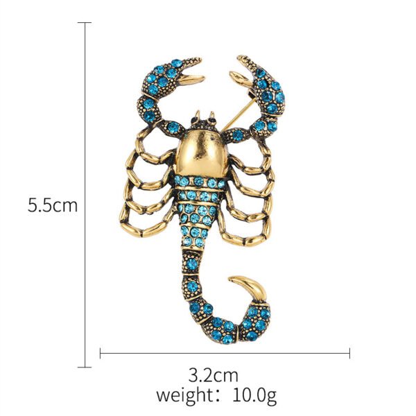 1e5d427d-377d-451f-90ec-329dd06041b9.jpg Alloy Scorpion Rhinestone Brooch