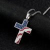 2279349362882.jpg USA Flag Cross Necklace