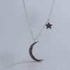 23558695-4020-4862-9bbc-24a64688214c.jpg Retro Star Moon Net Red Ins Clavicle Chain Necklace