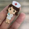 Creative Cartoon Nurse Brooch
