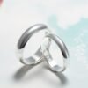 Glossy Ring Simple Men's Silver Ring