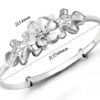 Woman Adjustable Flower Bracelet