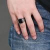 2839882504_1753929213.jpg Men's stainless steel black agate ring