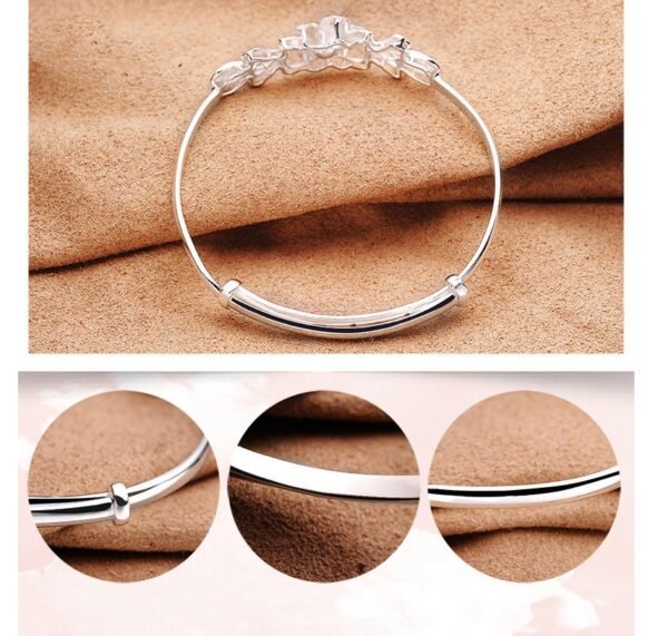 Woman Adjustable Flower Bracelet