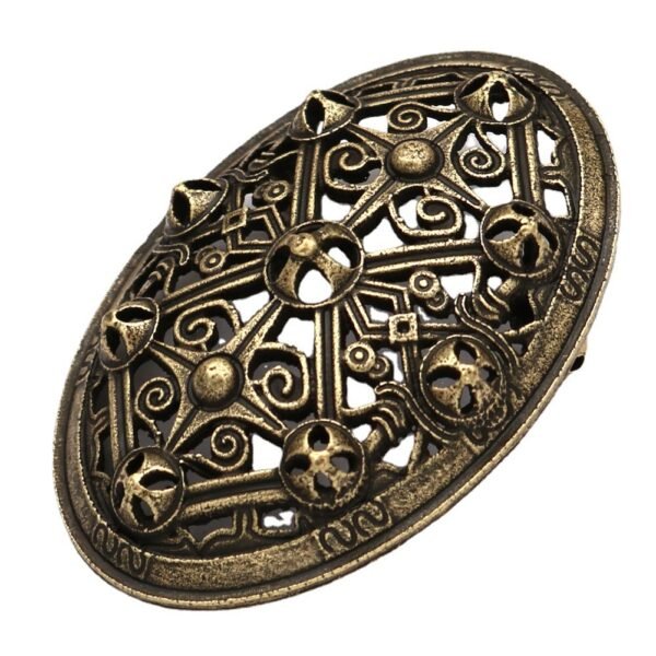 Vintage Metal Viking Brooch