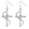 Cross-border Elongated Cross Earrings