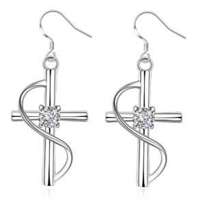 2b43e5ba-0510-45b6-b1be-12c046e92d54.jpg Cross-border Elongated Cross Earrings