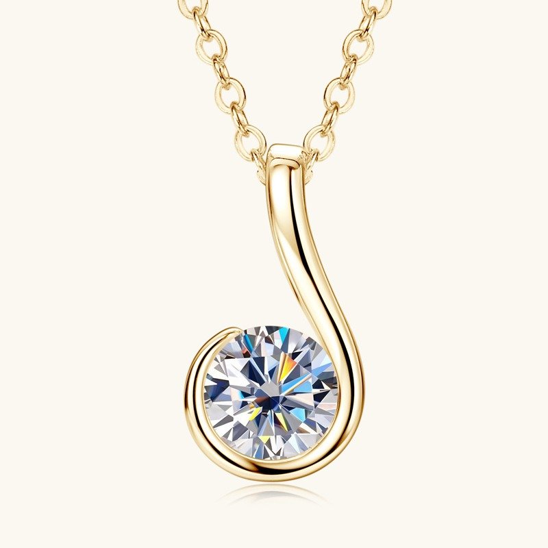 925 Silver Moissanite Necklace