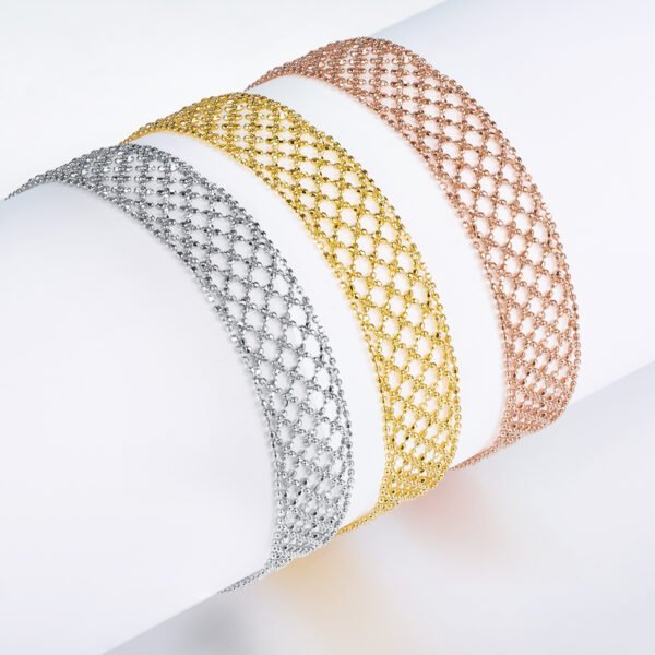 2e9da519-5f17-4884-93c7-f6f696ac2df5.jpeg S925 Sterling Silver Mesh Bracelet For Women