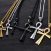Stainless steel ancient Egyptian Cross Necklace Pendant