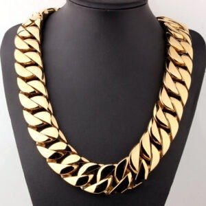 3152819d-1679-45ea-827c-aba9e46e2285.jpg Men's Titanium Steel Vacuum Plating Casting Necklace
