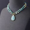 Natural Stone Bohemian Pendant Necklace