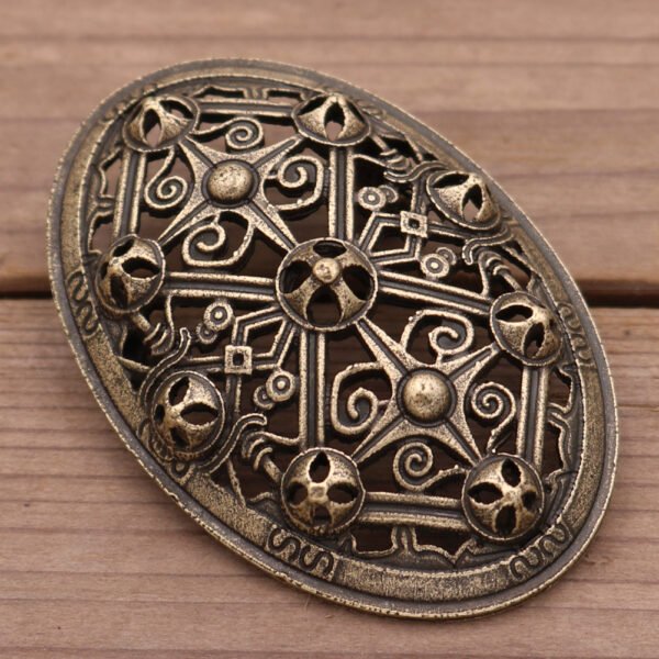 Vintage Metal Viking Brooch