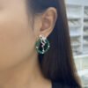 S925 Sterling Silver Bow Hoop Earrings