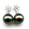 Black pearl earrings