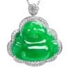 Jade Green Buddha Guanyin Pendant Necklace