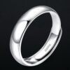 Glossy Ring Simple Men's Silver Ring