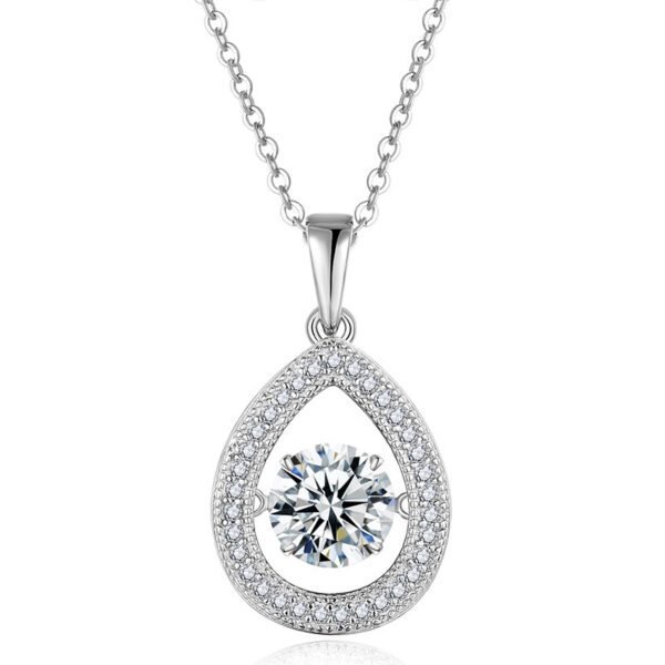 S925 Sterling Silver Teardrop Necklace