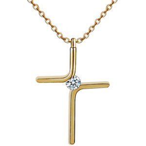 3d39b050-46ef-417d-ae0f-88a50cee45da.jpg Cross Pendant Necklace Titanium Steel Plating