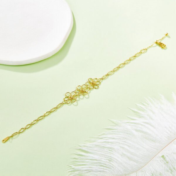 S925 Sterling Silver Flower Bracelet