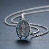 San Judas Tadeo Pendant Sterling Silver Protection Necklace