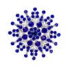 Diamond Fashion Crystal Sunflower Pin