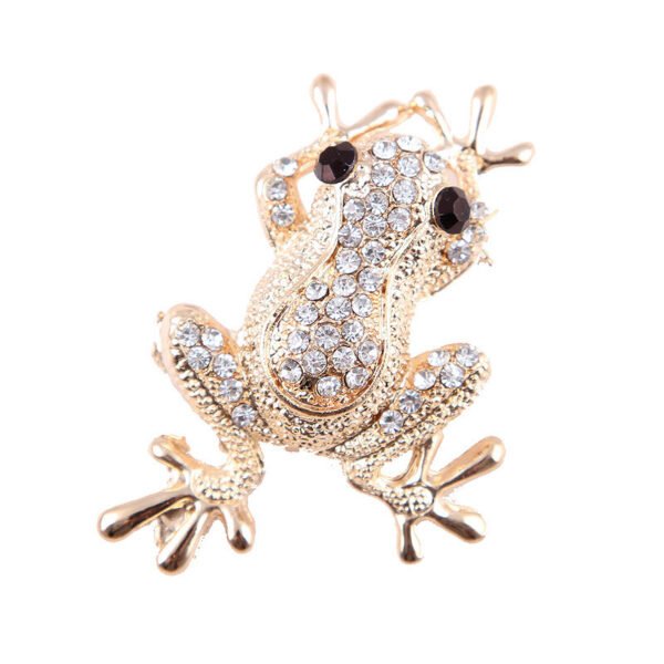 Fashion Diamond FROG PRINCE Brooch