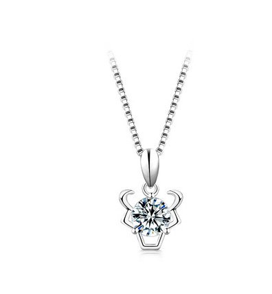 4471b9e1-a5a1-43fc-a1b3-899b0b757dad.jpg 12 Constellation Pendant 925 Silver 1 Karat Moissanite Twelve Constellations Necklace Female