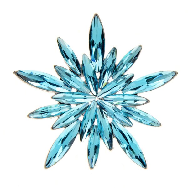 47eec992-ad58-4338-9bc1-4030a92f2645.jpg Christmas Blue Snowflake Brooch Pin