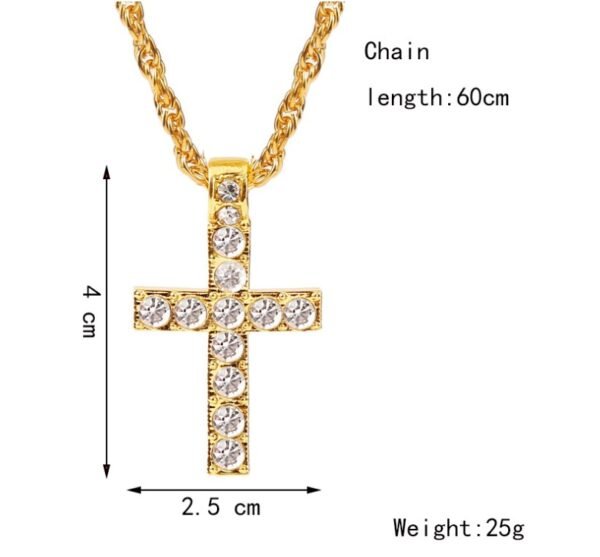 49315faf-0752-4910-af33-28c7ade3b672.jpg Cross Pendant Necklace Punk Hip-hop Rapper Jewelry